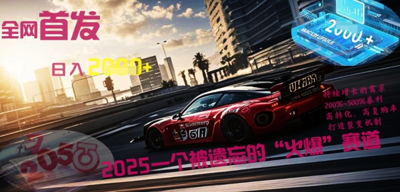 全网首发:2025一个被遗忘的“火爆”赛道轻松日入多张-网创库