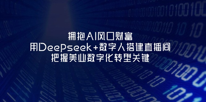 (14299期)拥抱AI风口财富:用Deepseek+数字人搭建直播间,把握美业数字化转型关键-网创库