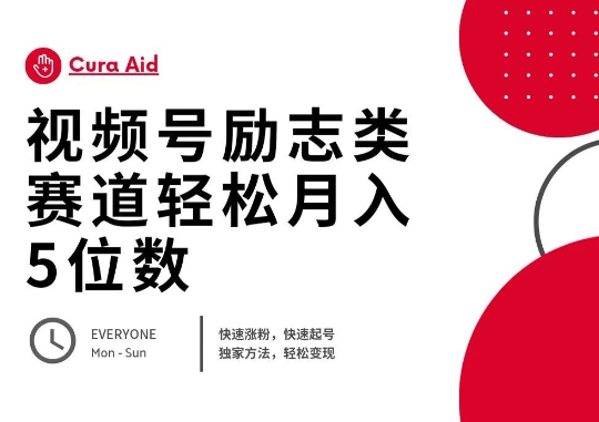 视频号励志类赛道快速涨粉500+,快速起号,轻松变现月入过W-网创库