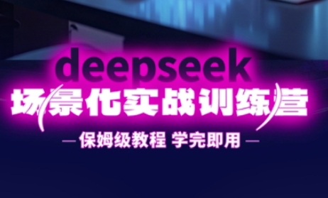 DeepSeek场景化实战训练营，保姆级教程，学完即用，手把手教你用DeepSeek提升效率-网创库